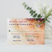 南西インスパイア結婚の&リハーサルディナーRSVP 出欠カード (スタンド正面)
