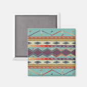 南西インディアンブランケットデザイン磁石 マグネット (正面/裏面)