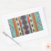 南西インディアン毛布デザインシール 長方形シール (封筒)