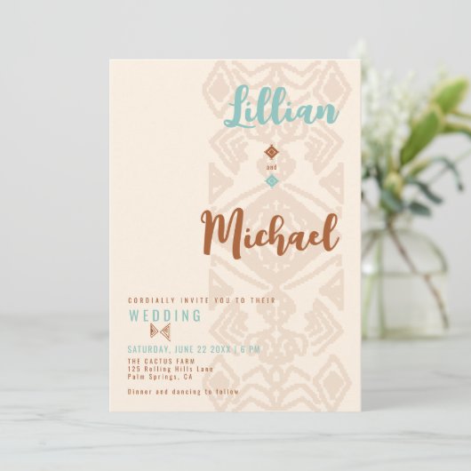 南西ウィーブカントリーデザートウェスタン結婚ズ 招待状 (スタンド正面)