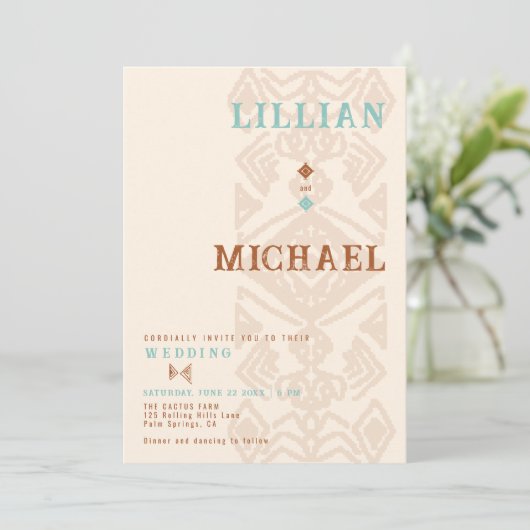 南西ウィーブデザートウェスタンアステカ結婚ズ 招待状 (スタンド正面)
