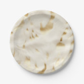 南西ウェスタン金ゴールドホワイトコウィド ペーパープレート (正面)