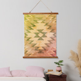 南西ウォールアート、暖かくミュートされたトーン、 吊り下げ型タペストリー