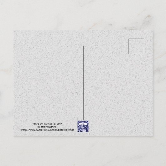 南西ウズラ砂漠ユニーク水彩絵葉書 ポストカード (裏面)