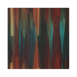 南西ウッド抽象芸術 メタルプリント