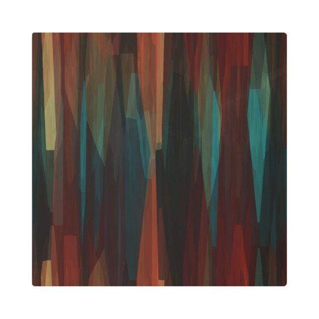 南西ウッド抽象芸術 メタルプリント (正面)