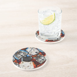 南西ウルフアート コースター