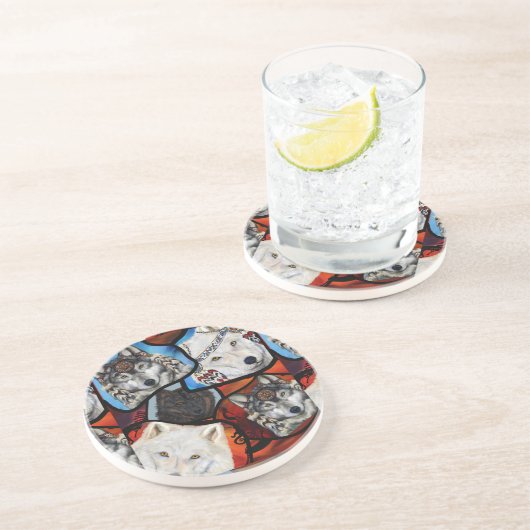 南西ウルフアート コースター (側面)