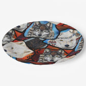 南西ウルフアート ペーパープレート (アングル)