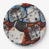 南西ウルフアート ペーパープレート (正面)