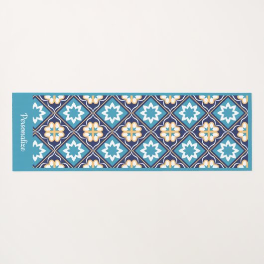 南西エレガントブルーゼンヨガナマステ ヨガマット (裏面(横))