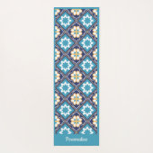 南西エレガントブルーゼンヨガナマステ ヨガマット (裏面)