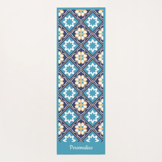 南西エレガントブルーゼンヨガナマステ ヨガマット (裏面)