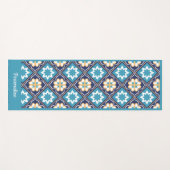 南西エレガントブルーゼンヨガナマステ ヨガマット (正面(横))