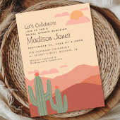 南西エレガント砂漠ブライダルシャワー招待 招待状