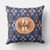 南西オアシス幾何アステカ的 クッション (裏面)