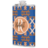 南西オアシス幾何アステカ的 フラスク (左)