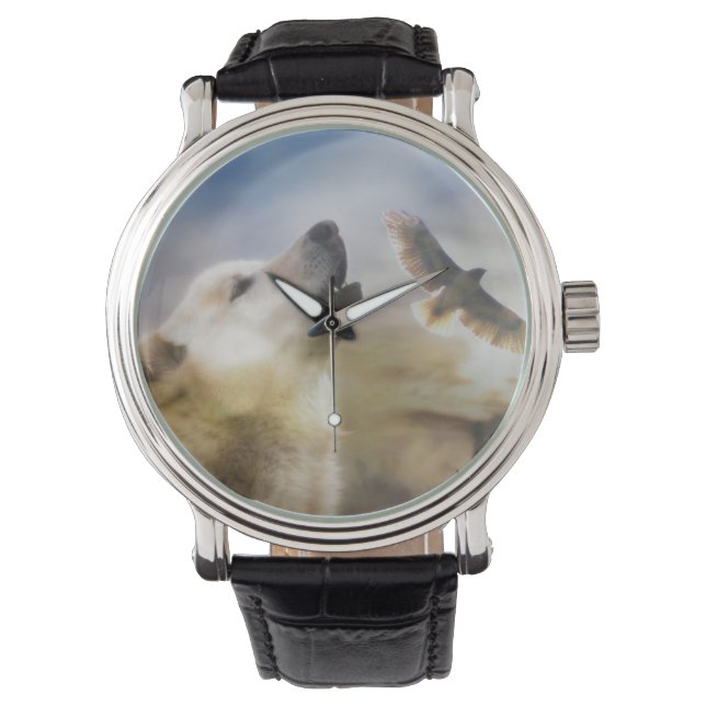 南西オオカミと赤尾ホーク 腕時計 (正面)