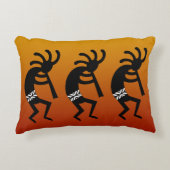 南西オレンジアンドブラック踊りココペリ アクセントクッション (正面)