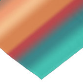 南西オレンジレッドターコイズレインボーストライプズ ショートテーブルランナー (コーナー)