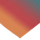 南西オレンジレッドターコイズレインボーストライプズ ショートテーブルランナー (コーナー)