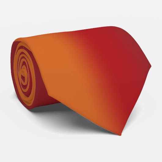 南西オレンジレッドターコイズレインボーストライプズ ネクタイ (ロール)