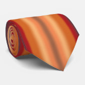 南西オレンジレッドターコイズレインボーストライプズ ネクタイ (ロール)