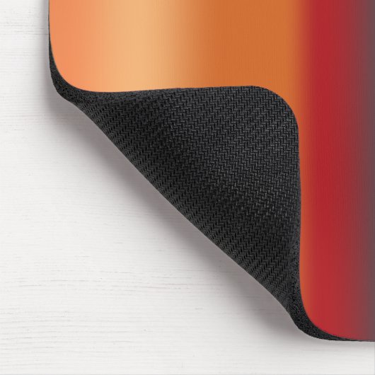 南西オレンジレッドターコイズレインボーストライプズ マウスパッド (コーナー)