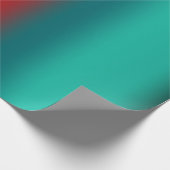 南西オレンジレッドターコイズレインボーストライプズ ラッピングペーパー (角)