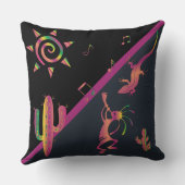 南西カラフルココペリ装飾用クッション クッション (裏面)