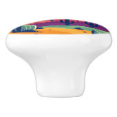 南西カラフル砂漠芸術 セラミックノブ (側面)