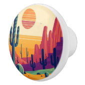 南西カラフル砂漠芸術 セラミックノブ (右)