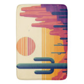 南西カラフル砂漠芸術 バスマット (正面縦)