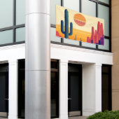 南西カラフル砂漠芸術 横断幕 (ビルの外側)