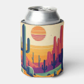 南西カラフル砂漠芸術 缶クーラー (缶正面)