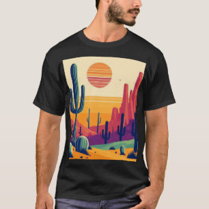 南西カラフル砂漠芸術 Tシャツ