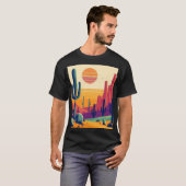 南西カラフル砂漠芸術 Tシャツ (正面フル)