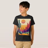 南西カラフル砂漠芸術 Tシャツ (正面フル)
