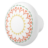 南西カラー、幾何学的デザイン セラミックノブ (右)