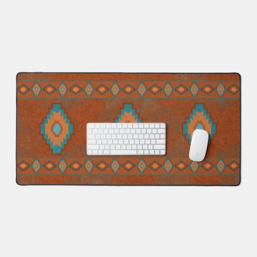 南西キャニオンズジオメトリックダイヤモンドデザイン デスクマット (キーボード&マウス)