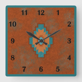 南西キャニオンズジオメトリック正規スタイル スクエア壁時計