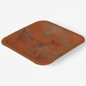 南西キャニオンズディアペトログリフデザイン紙P ペーパープレート (傾斜あり)