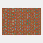 南西キャニオンズペトログリフと幾何学的パターン ラッピングペーパーシート (正面3)