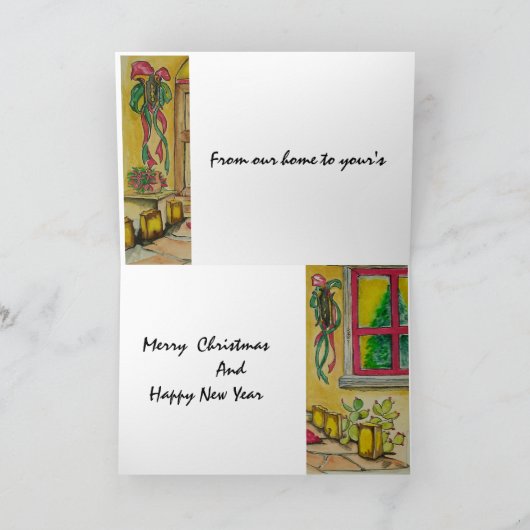 南西クリスマスのドア記入項目I シーズンカード (内部)