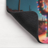 南西クリスマス砂漠サボテン マウスパッド (コーナー)