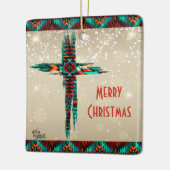 南西クロスクリスマス飾り セラミックオーナメント (左)