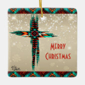 南西クロスクリスマス飾り セラミックオーナメント (正面)