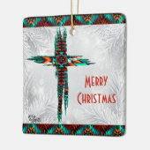 南西クロスクリスマス飾り セラミックオーナメント (左)