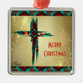 南西クロスクリスマス飾り メタルオーナメント (正面)
