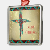 南西クロスクリスマス飾り メタルオーナメント (左)
